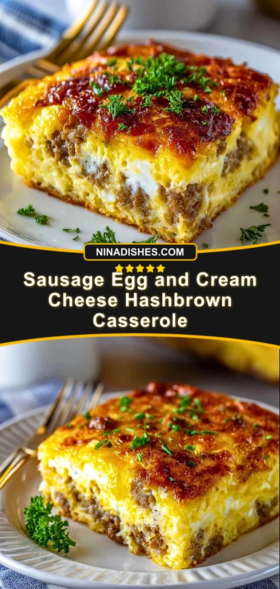 Sausage Egg and Cream Cheese Hashbrown Casserole (3)