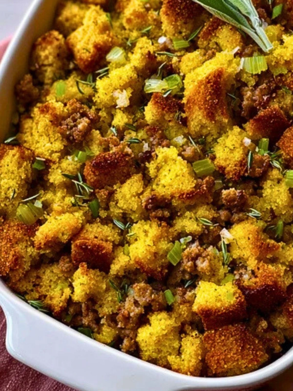 Sausage Southern Cornbread Stuffing (1)