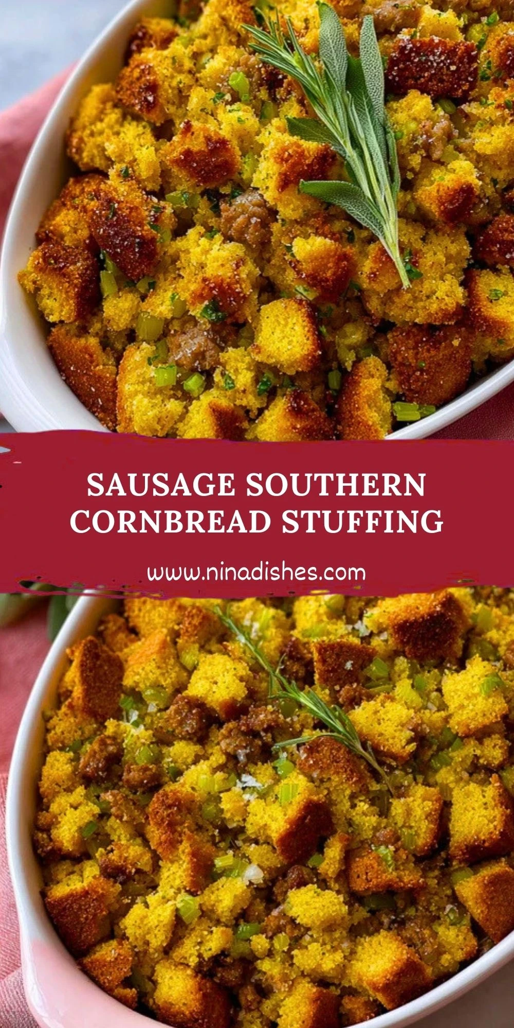 Sausage Southern Cornbread Stuffing (2)