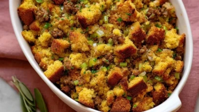 Sausage Southern Cornbread Stuffing