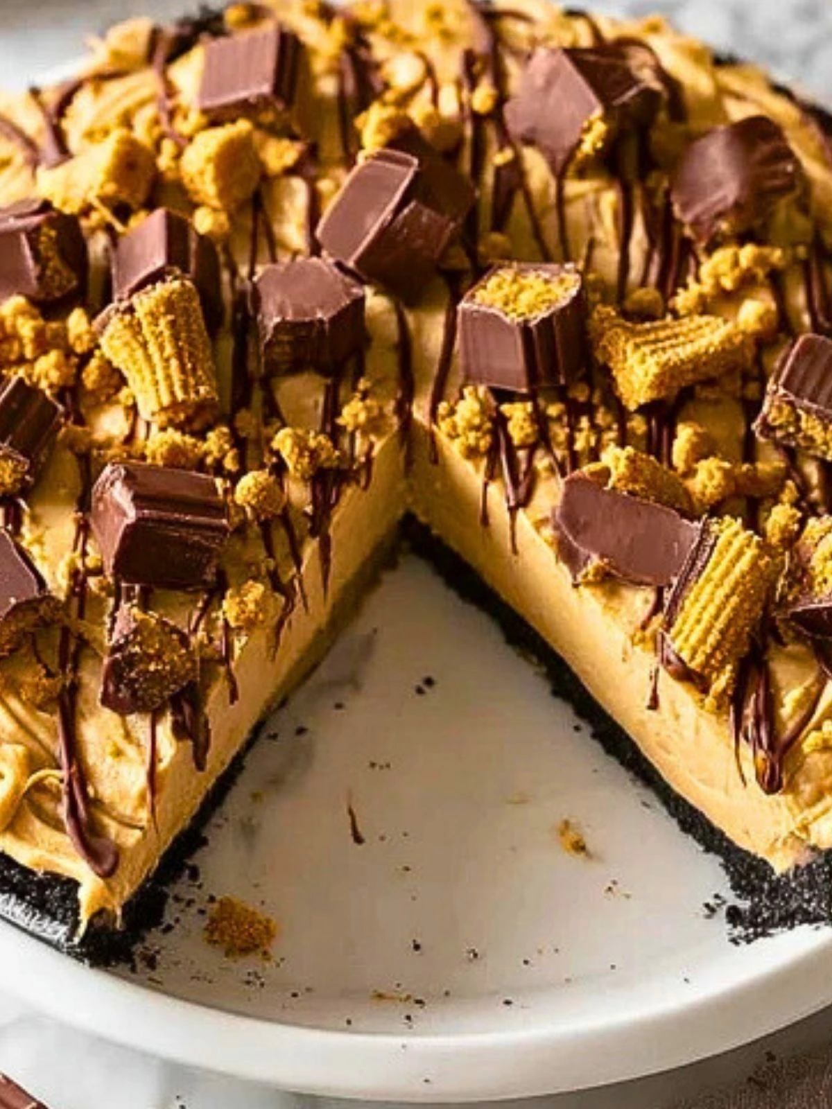 Simple No Bake Peanut Butter Pie (1)