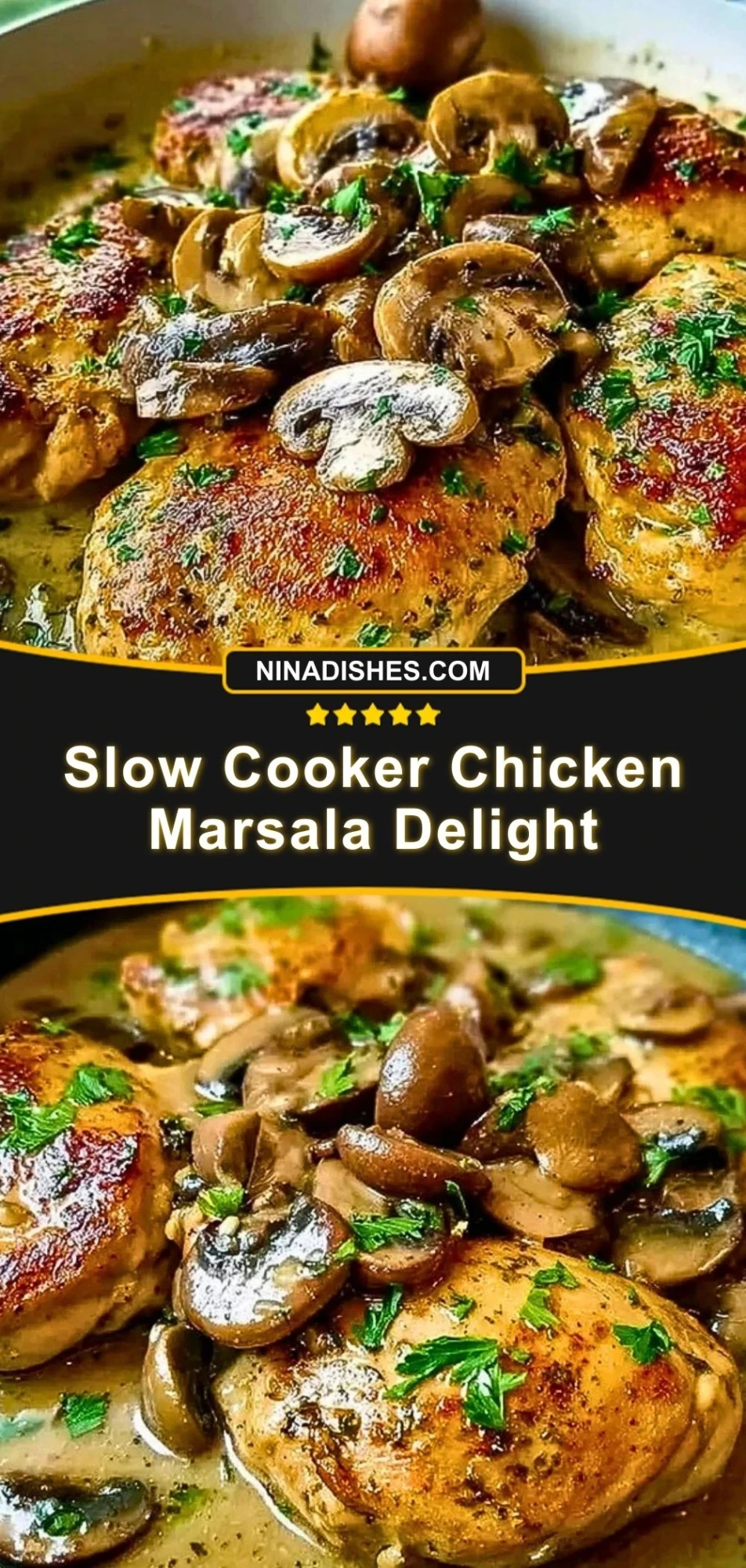 Slow Cooker Chicken Marsala Delight (3)