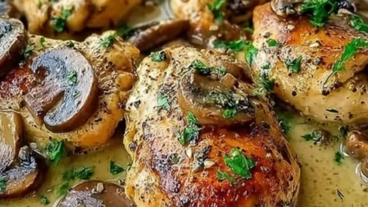 Slow Cooker Chicken Marsala Delight