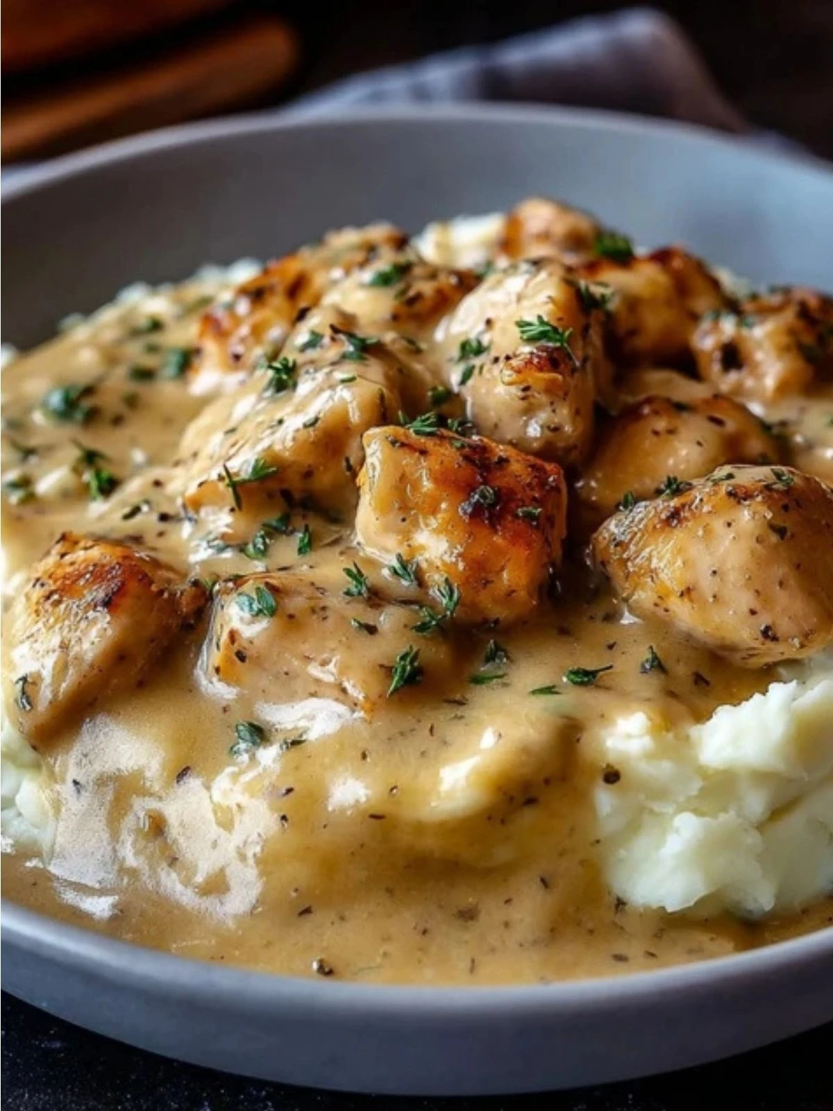 Slow Cooker Creamy Chicken & Gravy (1)
