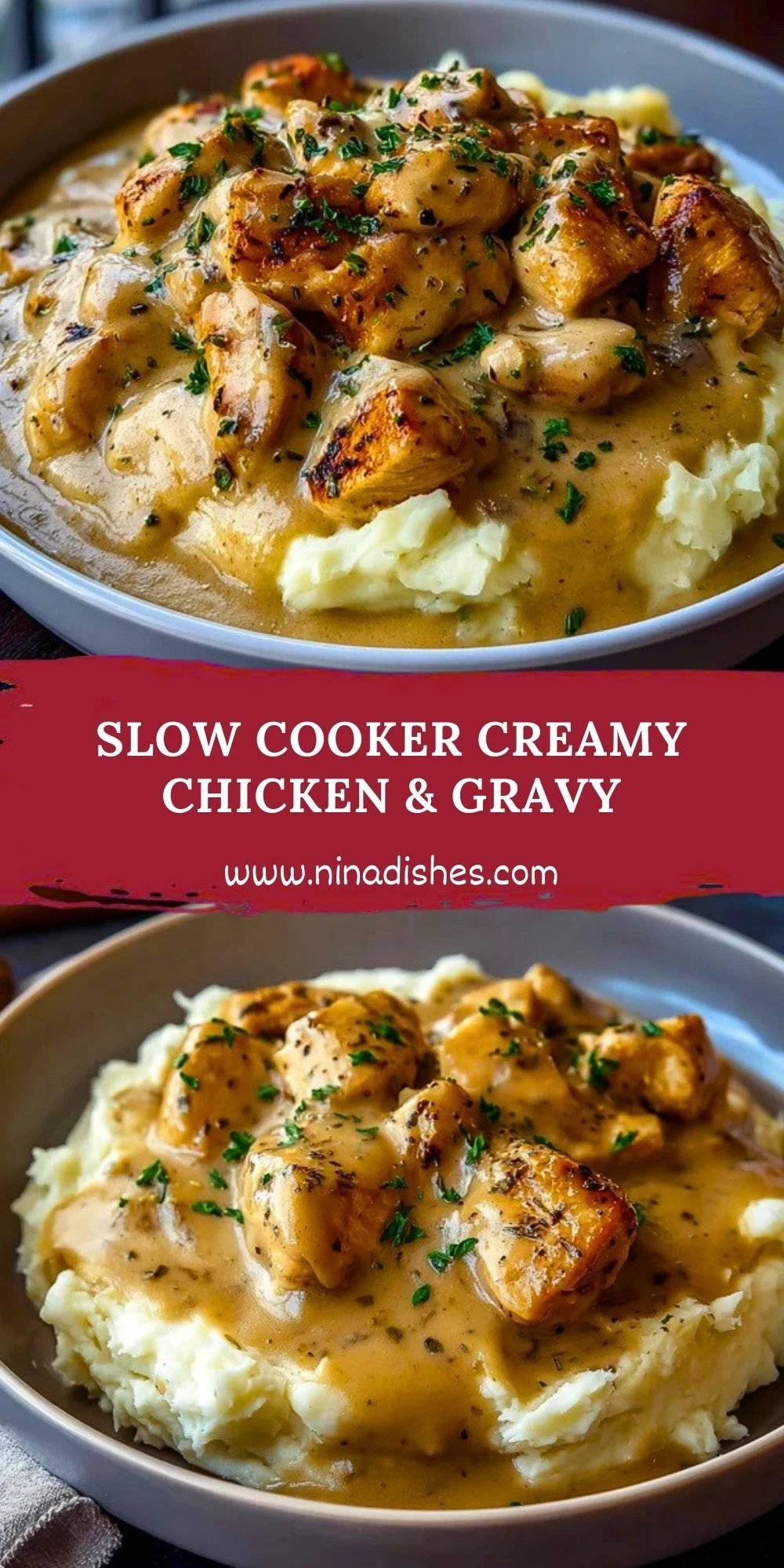Slow Cooker Creamy Chicken & Gravy (2)