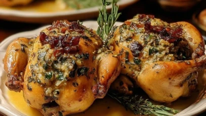 Stuffed Cornish Game Hens
