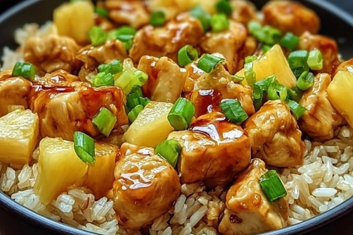 Sweet and Savory Pineapple Chicken and Rice