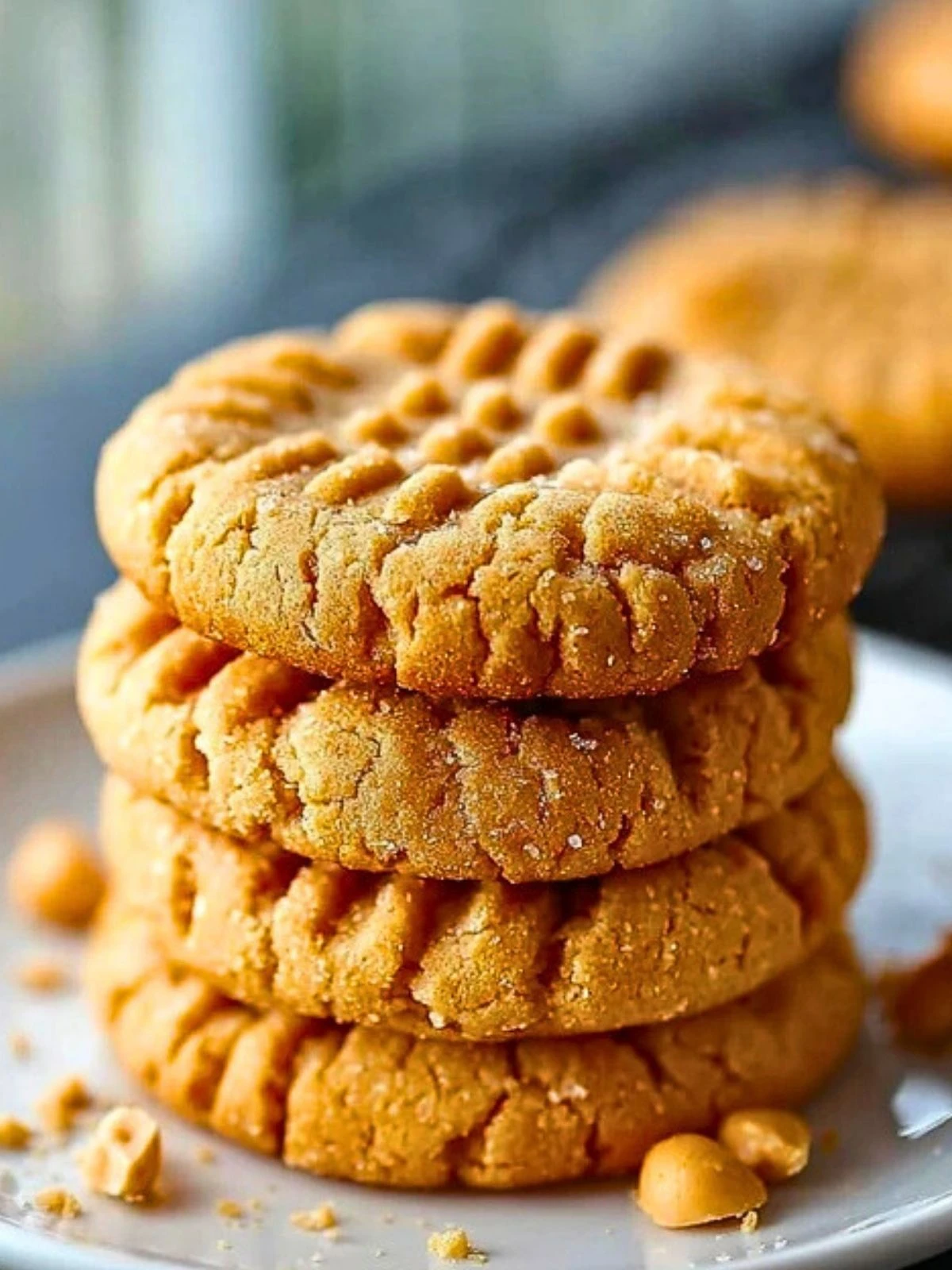 Thick and Chewy Peanut Butter Cookies (1)