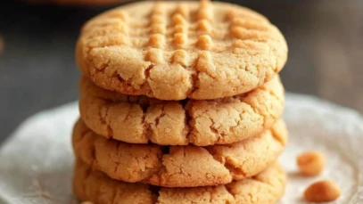 Thick and Chewy Peanut Butter Cookies
