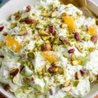 Traditional Watergate Fruit Salad with Pistachios