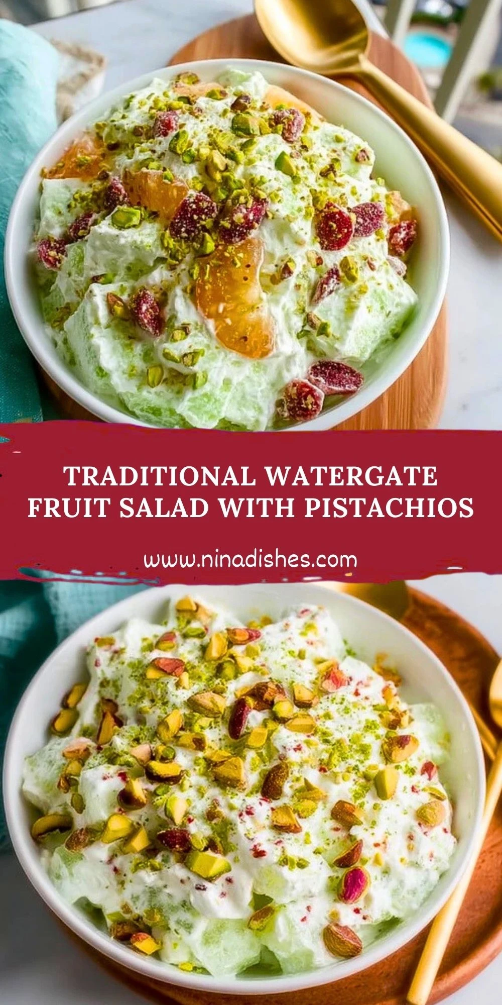 Traditional Watergate Fruit Salad with Pistachios (2)