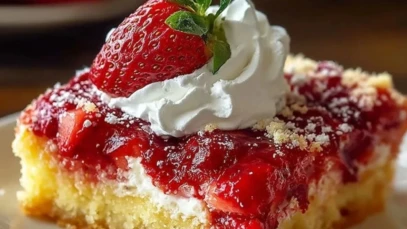 Ultimate Strawberry Cheesecake Dump Cake