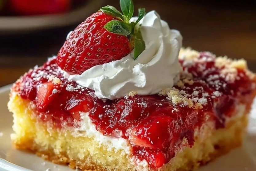 Ultimate Strawberry Cheesecake Dump Cake
