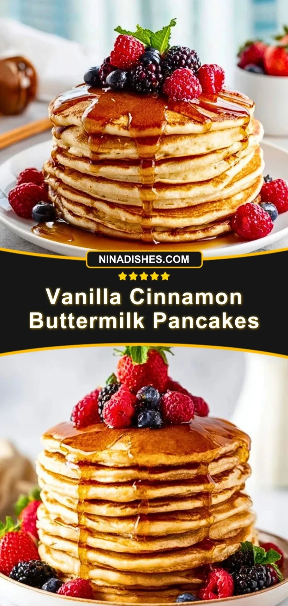 Vanilla Cinnamon Buttermilk Pancakes (3)