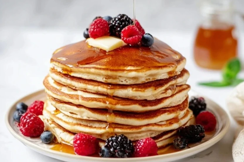 Vanilla Cinnamon Buttermilk Pancakes