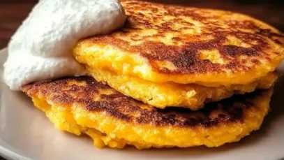 Venezuelan Cachapas (Corn Pancakes)
