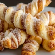 Baked Cinnamon Twists with Crescent Rolls