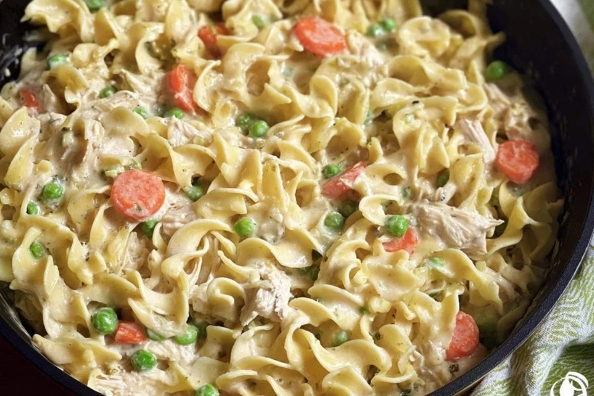 Best Chicken Pot Pie Noodles