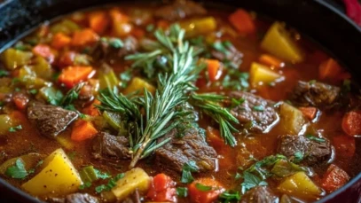 Braised Vegetable Beef Soup