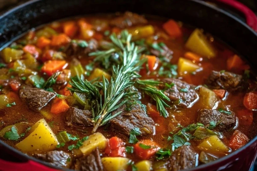Braised Vegetable Beef Soup