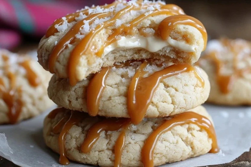 Caramel Cheesecake Cookies