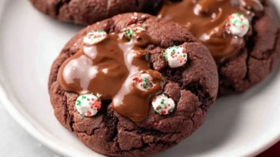 Chewy Hot Cocoa Cookies