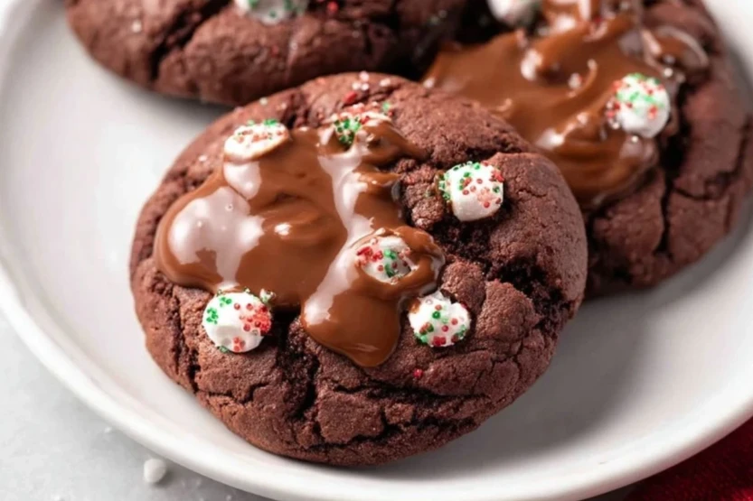 Chewy Hot Cocoa Cookies