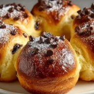 Chocolate Chip Vanilla Custard Brioches