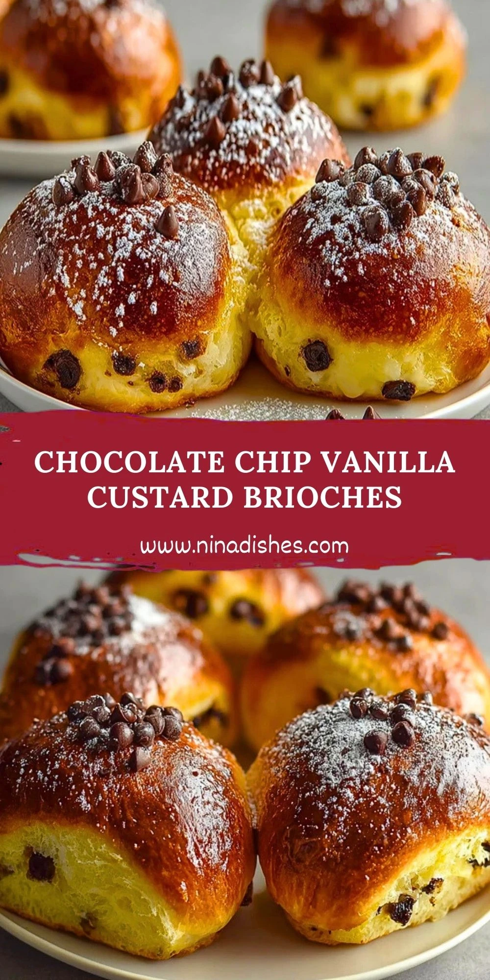 Chocolate Chip Vanilla Custard Brioches (2)