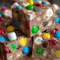 Chocolate Marshmallow M&M Fudge