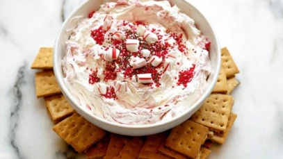 Christmas Peppermint Fluff Dip