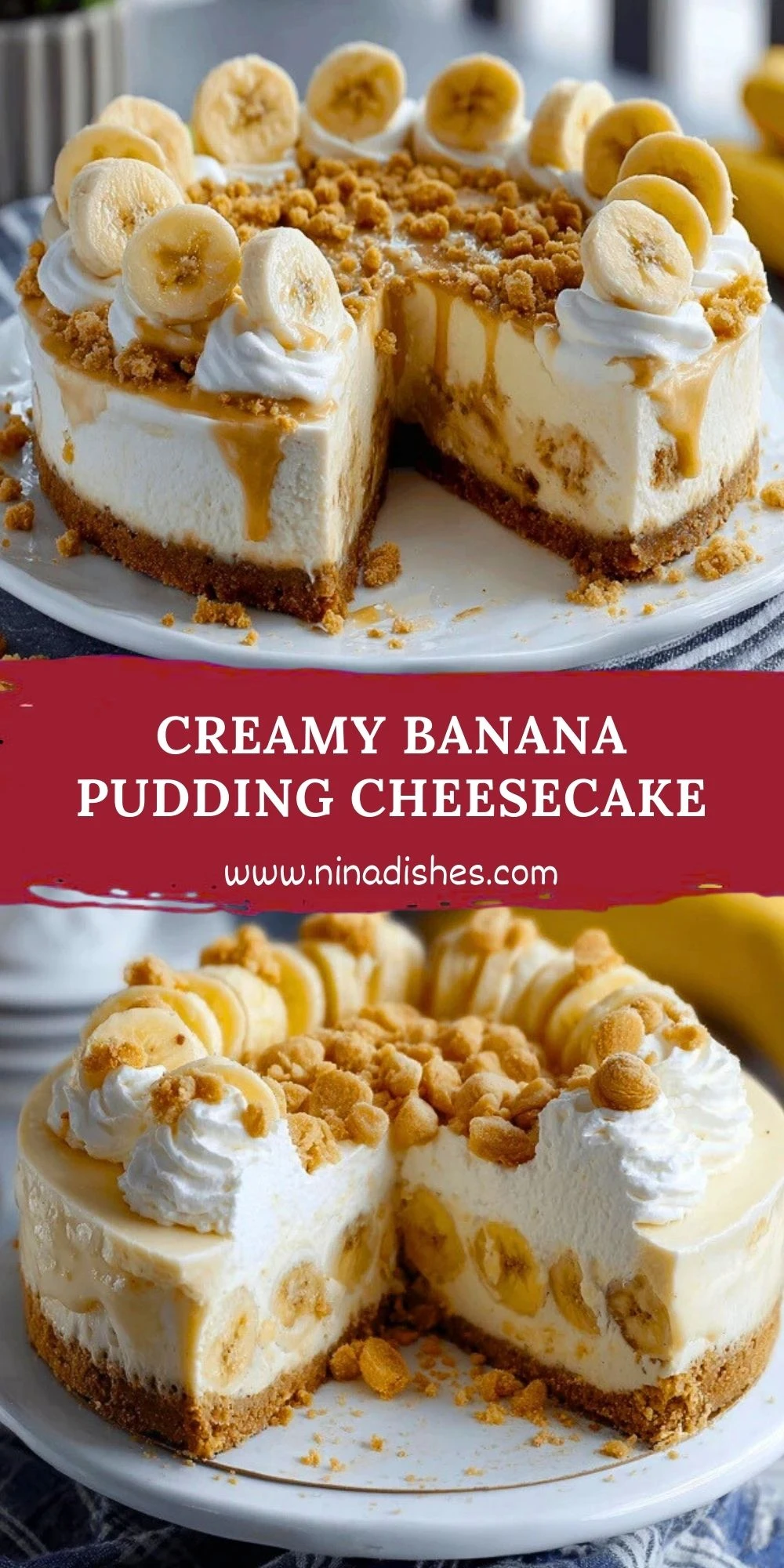Creamy Banana Pudding Cheesecake (2)