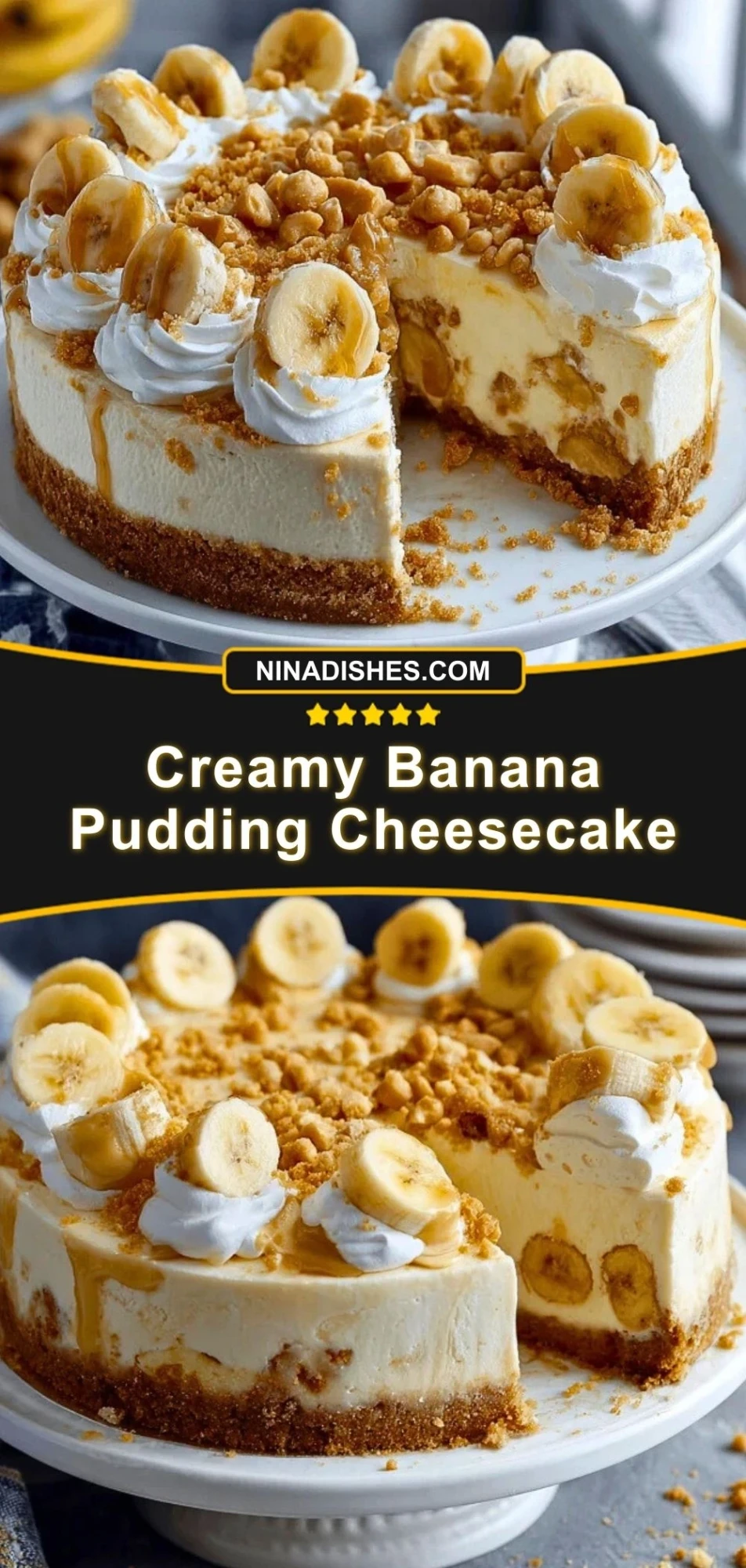 Creamy Banana Pudding Cheesecake (3)