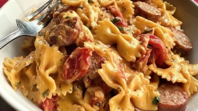 Creamy Cajun Sausage Pasta Dinner