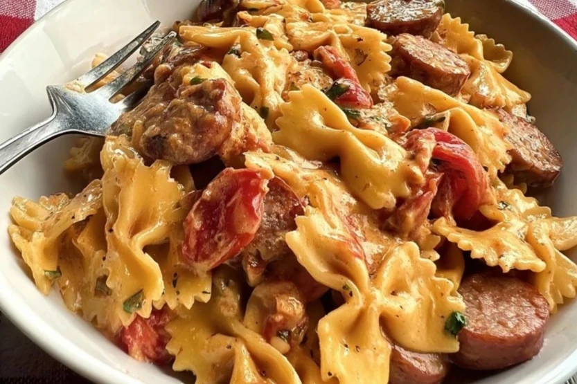 Creamy Cajun Sausage Pasta Dinner