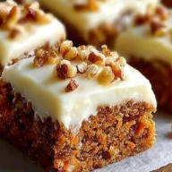 Decadent Carrot Cake Bars with Cream Cheese Frosting