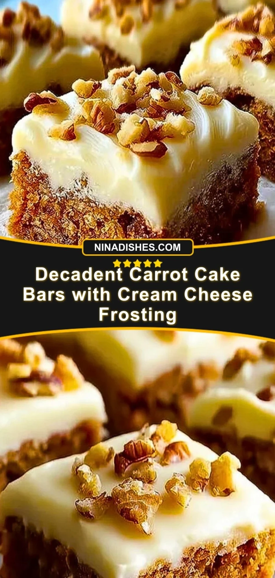 Decadent Carrot Cake Bars with Cream Cheese Frosting (3)