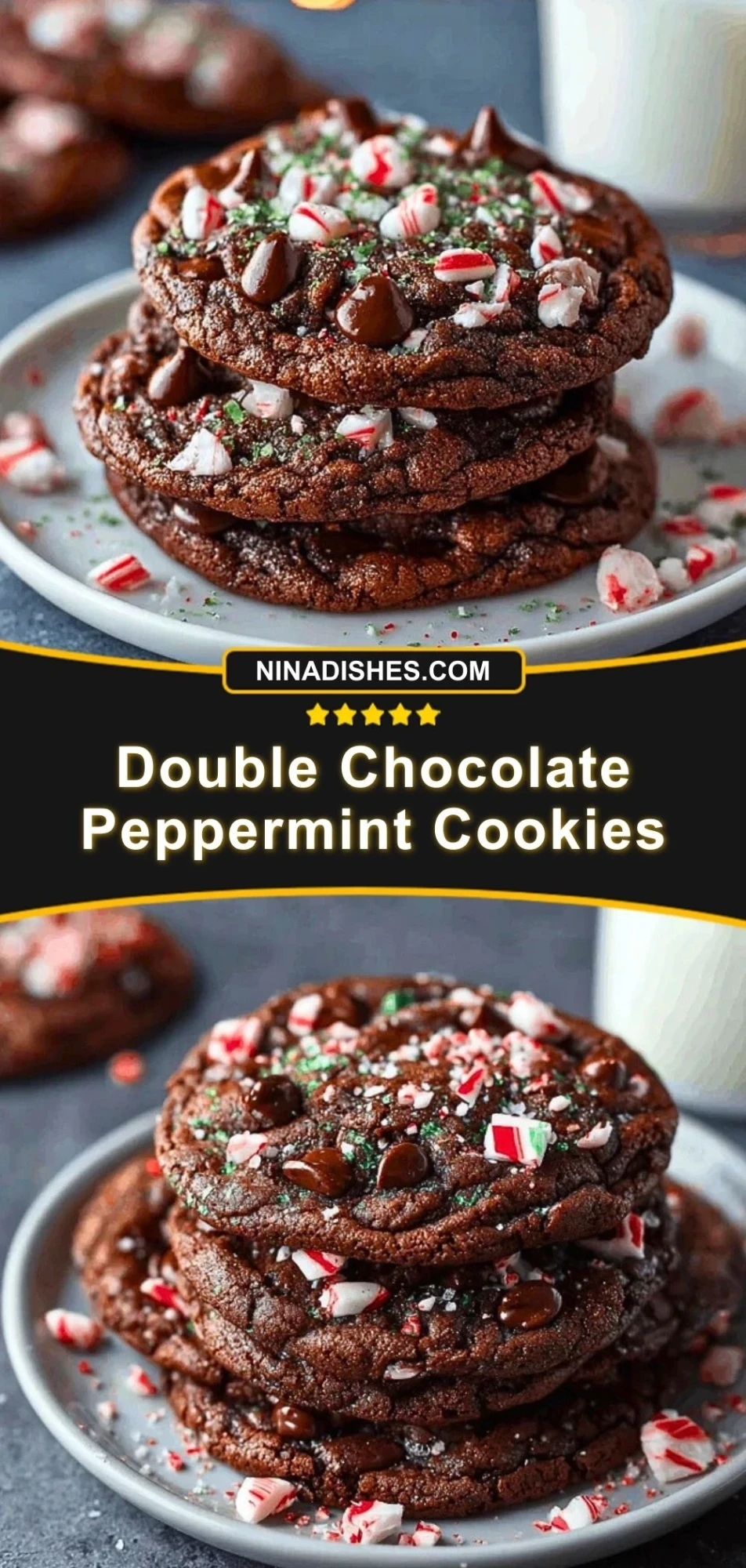 Double Chocolate Peppermint Cookies (3)