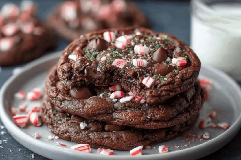 Double Chocolate Peppermint Cookies