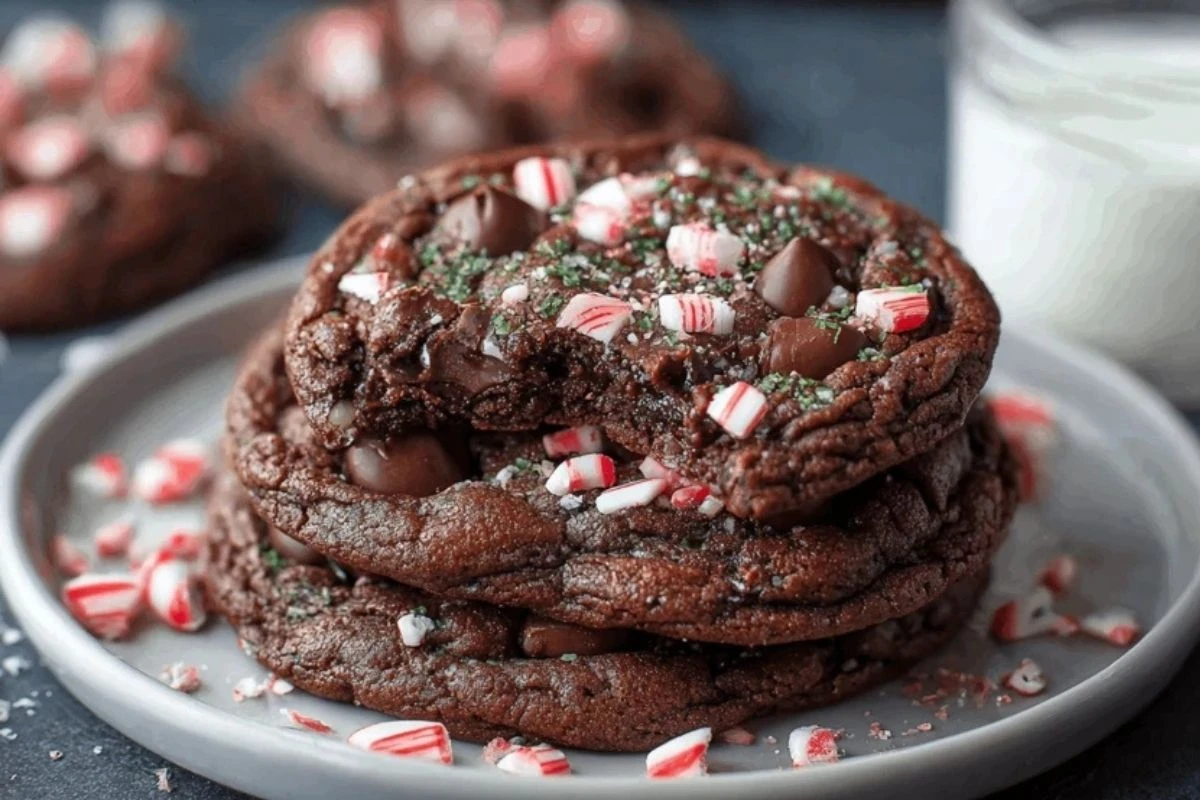 Double Chocolate Peppermint Cookies