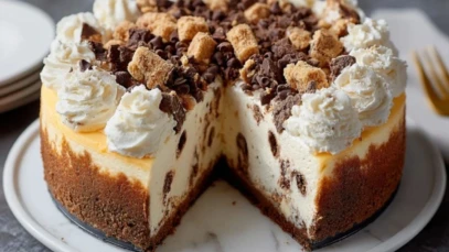 Easy Cannoli Cheesecake
