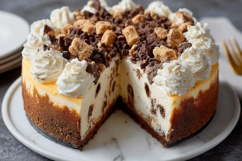 Easy Cannoli Cheesecake