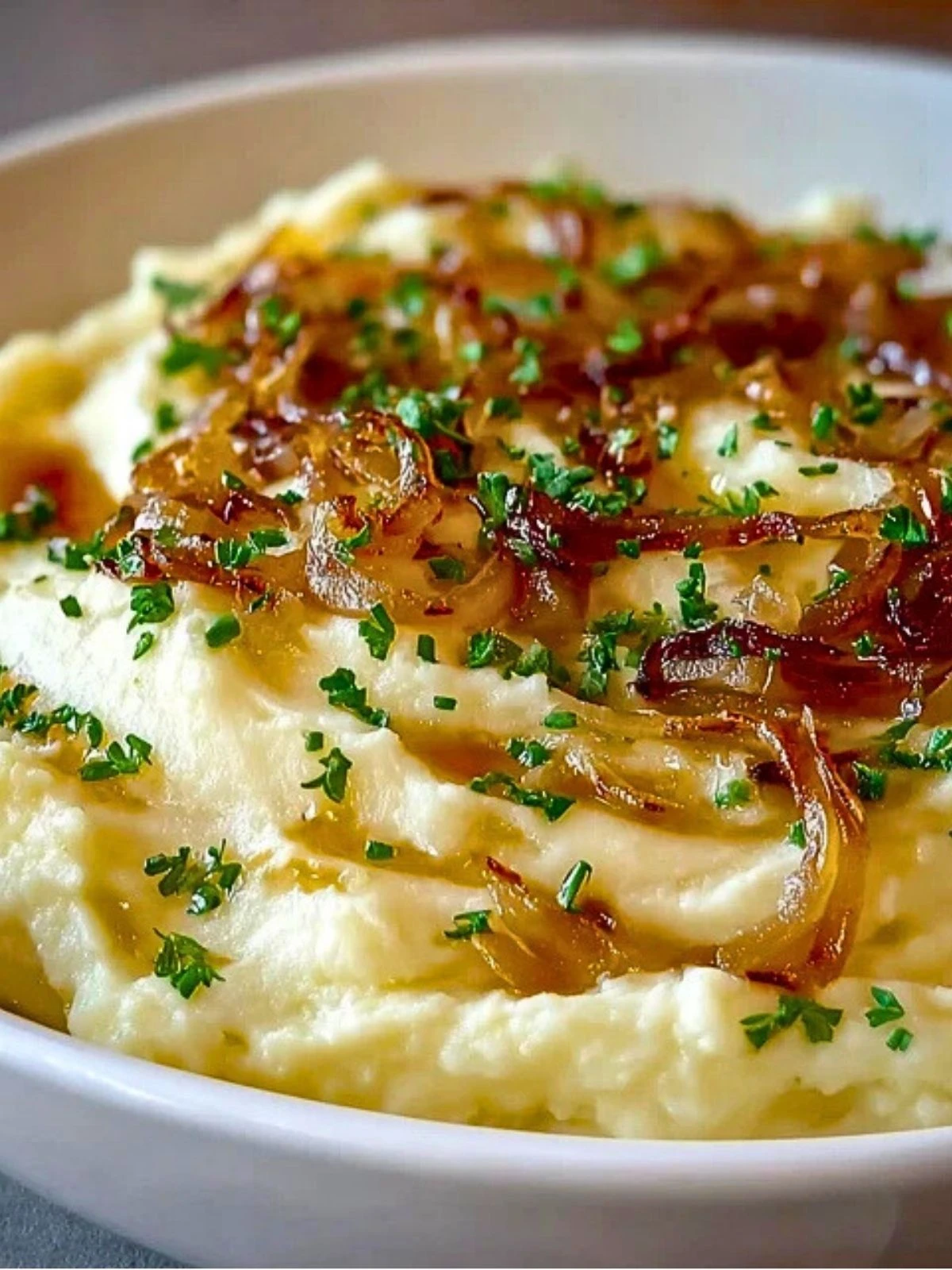 Easy Caramelized Onion Mashed Potatoes
