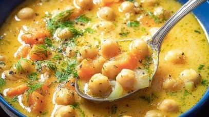 Easy Greek Chickpea Soup