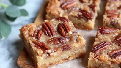 Easy Sheet Pan Pecan Pie Bars