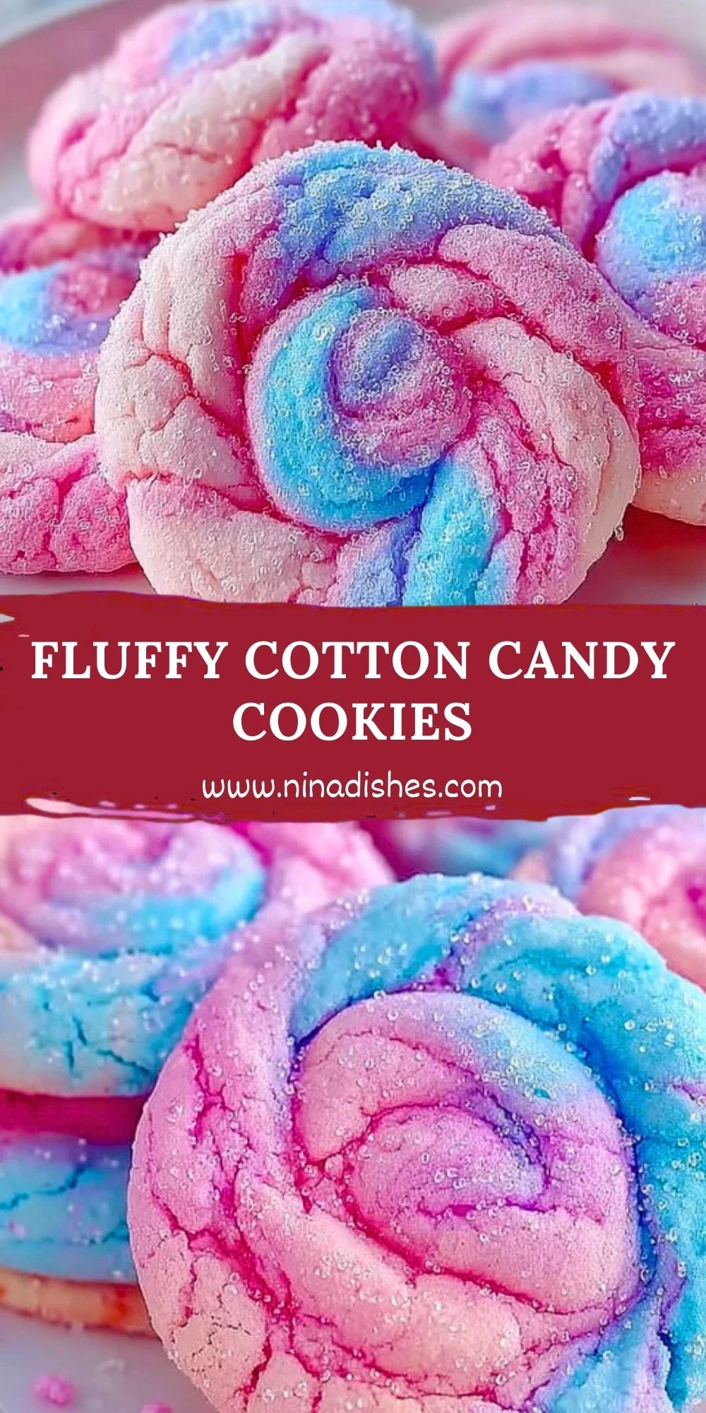 Fluffy Cotton Candy Cookies (2)