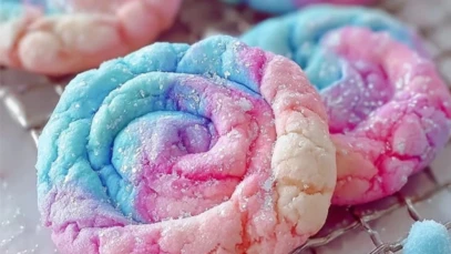 Fluffy Cotton Candy Cookies