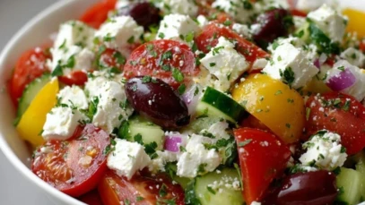 Greek Cottage Cheese Salad