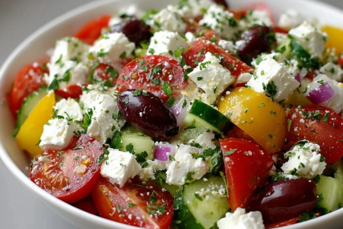 Greek Cottage Cheese Salad