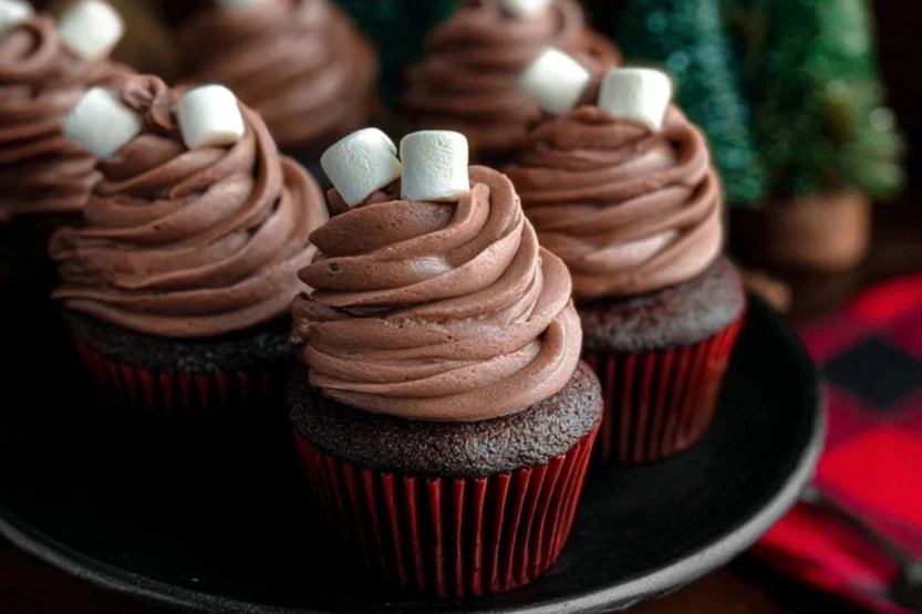Hot Cocoa Cupcakes